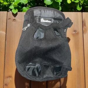 Pawaboo Dog Cat Carrier Size Medium Pet Backpack Adjustable Front Travel Black